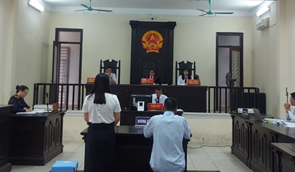 Liên Ngành tư pháp thị xã Sơn Tây tổ chức phiên tòa Dân sự rút kinh nghiệm